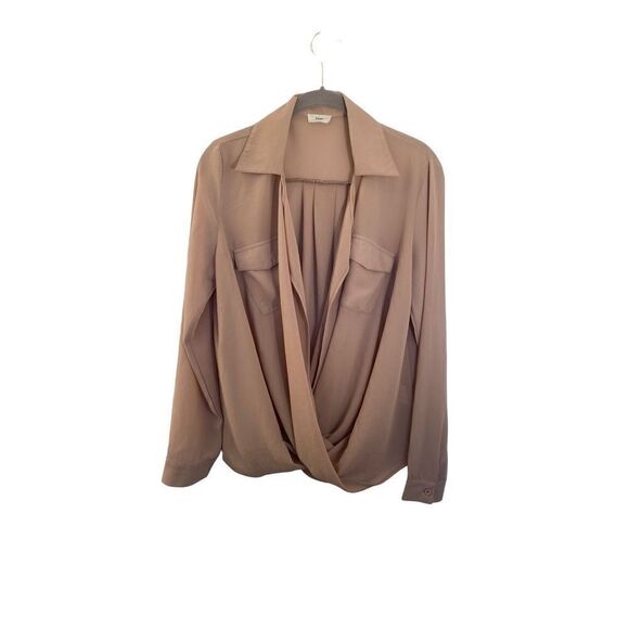 Tobi women’s open drape, front blouse, longsleeve Crossbody shirt, size small - Picture 2 of 5